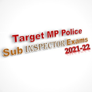 Target MP POLICE Sub Inspector 2021, telegram channel