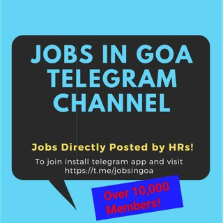 Jobs in Goa - Jobs Directly Posted by HRs, telegram channel