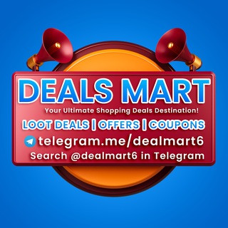 Deals Mart (Offers & Coupons) - India's Fastest Telegram Broadcast For Loot Deals & Offers, telegram channel
