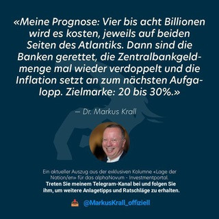 DR MARKUS KRALL OFFIZIELL ️, telegram channel