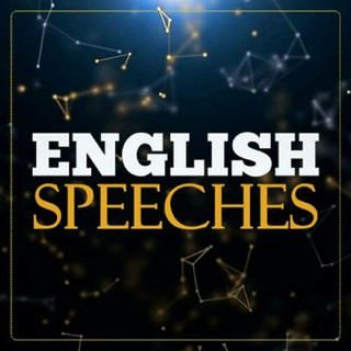 ENGLISH SPEECHES, telegram channel