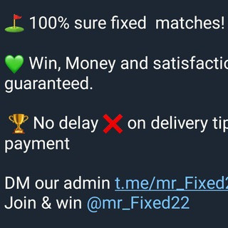 GENUINE FIXED MATCHES PLATFORM, telegram channel