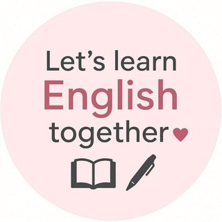 Let's learn English together, telegram channel