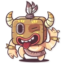 😜-Tribal Masquerade, Telegram Sticker
