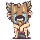 😭-Tribal Masquerade, Telegram Sticker