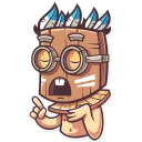 🤓-Tribal Masquerade, Telegram Sticker
