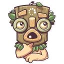 🤔-Tribal Masquerade, Telegram Sticker