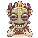 😈-Tribal Masquerade, Telegram Sticker