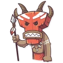 😡-Tribal Masquerade, Telegram Sticker