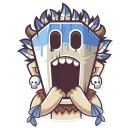 😱-Tribal Masquerade, Telegram Sticker