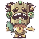 😩-Tribal Masquerade, Telegram Sticker
