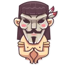👿-Tribal Masquerade, Telegram Sticker