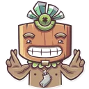 😁-Tribal Masquerade, Telegram Sticker