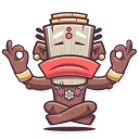 🙏-Tribal Masquerade, Telegram Sticker