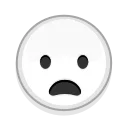 😦-Albino Emoji, Telegram Sticker