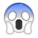 😱-Albino Emoji, Telegram Sticker