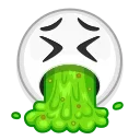 🤮-Albino Emoji, Telegram Sticker
