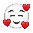 🥰-Albino Emoji, Telegram Sticker