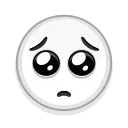 🥺-Albino Emoji, Telegram Sticker