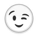 😉-Albino Emoji, Telegram Sticker