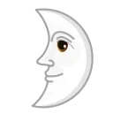 🌛-Albino Emoji, Telegram Sticker