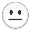 😐-Albino Emoji, Telegram Sticker