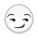 😏-Albino Emoji, Telegram Sticker
