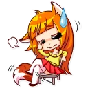 😓-Alice Fox, Telegram Sticker