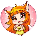 💖-Alice Fox, Telegram Sticker