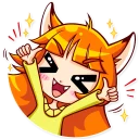 👍-Alice Fox, Telegram Sticker