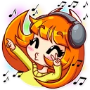 🎧-Alice Fox, Telegram Sticker