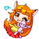 👌-Alice Fox, Telegram Sticker
