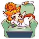 📺-Alice Fox, Telegram Sticker