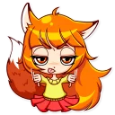👎-Alice Fox, Telegram Sticker