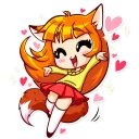 💕-Alice Fox, Telegram Sticker