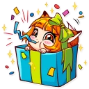 🎁-Alice Fox, Telegram Sticker