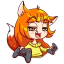 🎮-Alice Fox, Telegram Sticker