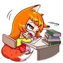 📚-Alice Fox, Telegram Sticker