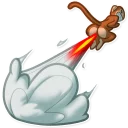 💨-Mona Monkey, Telegram Sticker