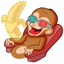 📽-Mona Monkey, Telegram Sticker