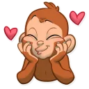 ☺️-Mona Monkey, Telegram Sticker