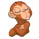 😑-Mona Monkey, Telegram Sticker