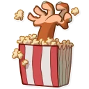 🍿-Mona Monkey, Telegram Sticker