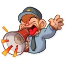 📢-Mona Monkey, Telegram Sticker