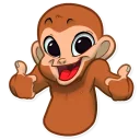 👍-Mona Monkey, Telegram Sticker
