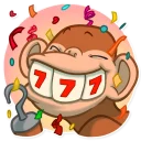 🎰-Mona Monkey, Telegram Sticker