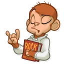 🤘-Mona Monkey, Telegram Sticker