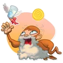 😲-Mona Monkey, Telegram Sticker