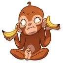 😐-Mona Monkey, Telegram Sticker
