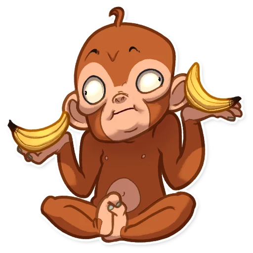 Mona Monkey, telegram sticker